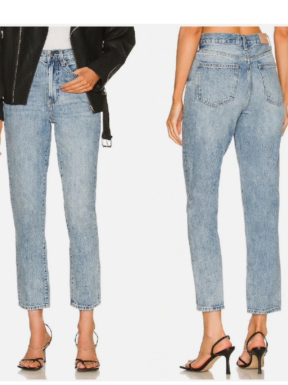 Pistola Keaton High Rise Slim Straight Jeans Payday Wash Ankle 100% Cotton Sz 28